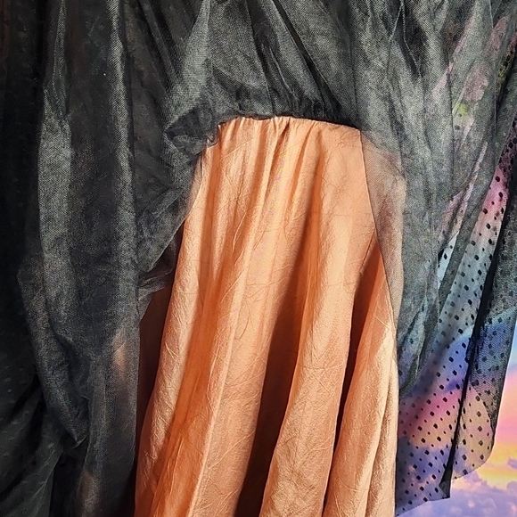 Betsey Johnson Perfect Overlay Black Swiss Dot Tulle Sleeveless Dress 2 - Picture 3 of 5